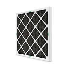 Pleated carbon filter with activated carbon impregnated media