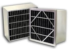 Rigid carbon cell filters with activated carbon media