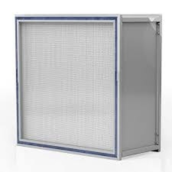 HEPA filter with gel seal channel