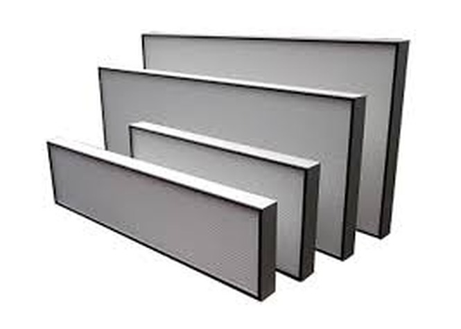 HEPA panel filters in multiple sizes