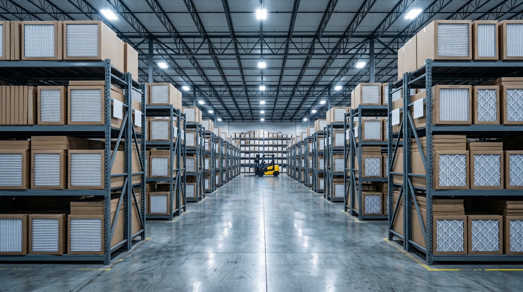 Interior of the SoCal Filters warehouse
